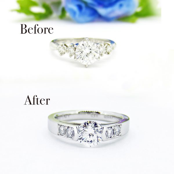 婚約指輪を使いやすいデザインへリフォーム