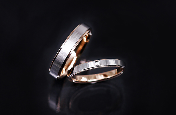 おしゃれな鍛造結婚指輪ならジュエリーハナジマJH-6785